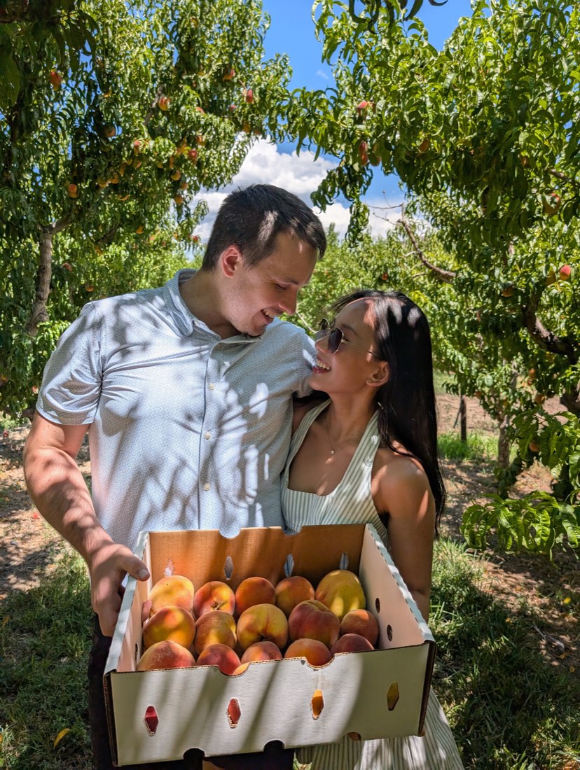 Fah, a peach tree, and zero self-control.